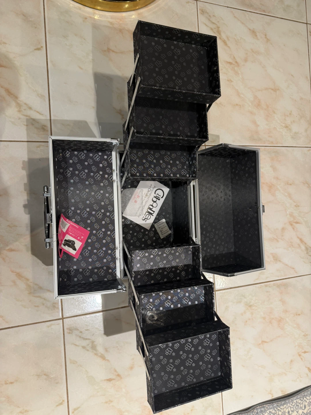 Caboodles Black & Silver Makeup Organizer - photo 5