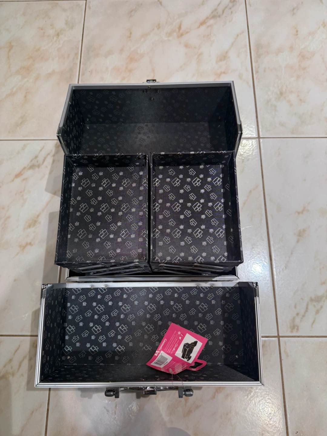 Caboodles Black & Silver Makeup Organizer - photo 2