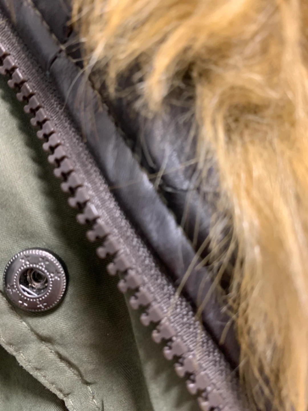Forever 21 Green Parka with Faux Fur Hood - photo 2