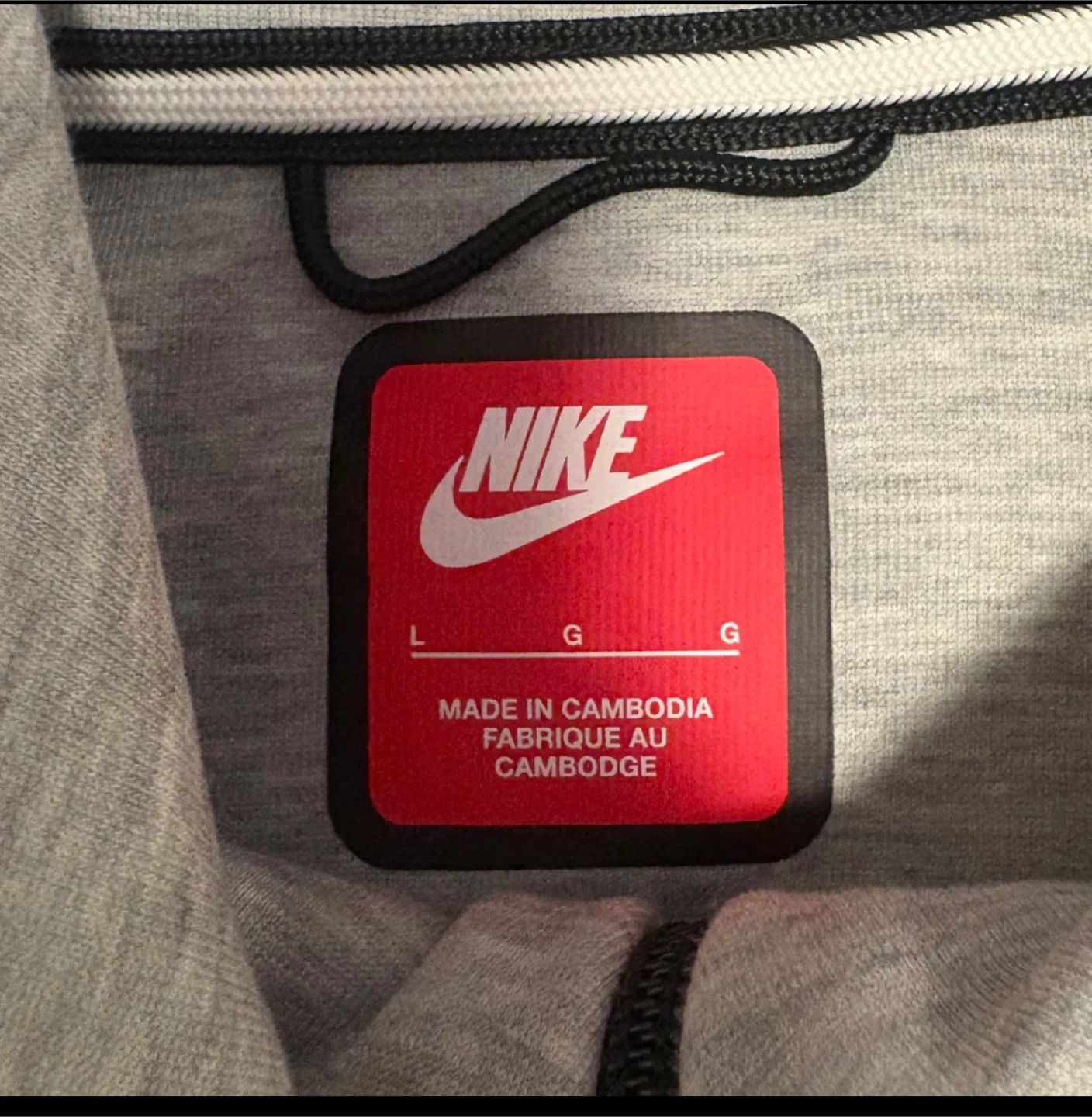 Nike Tech Fleece Hoodie - Gray, Size L - photo 2