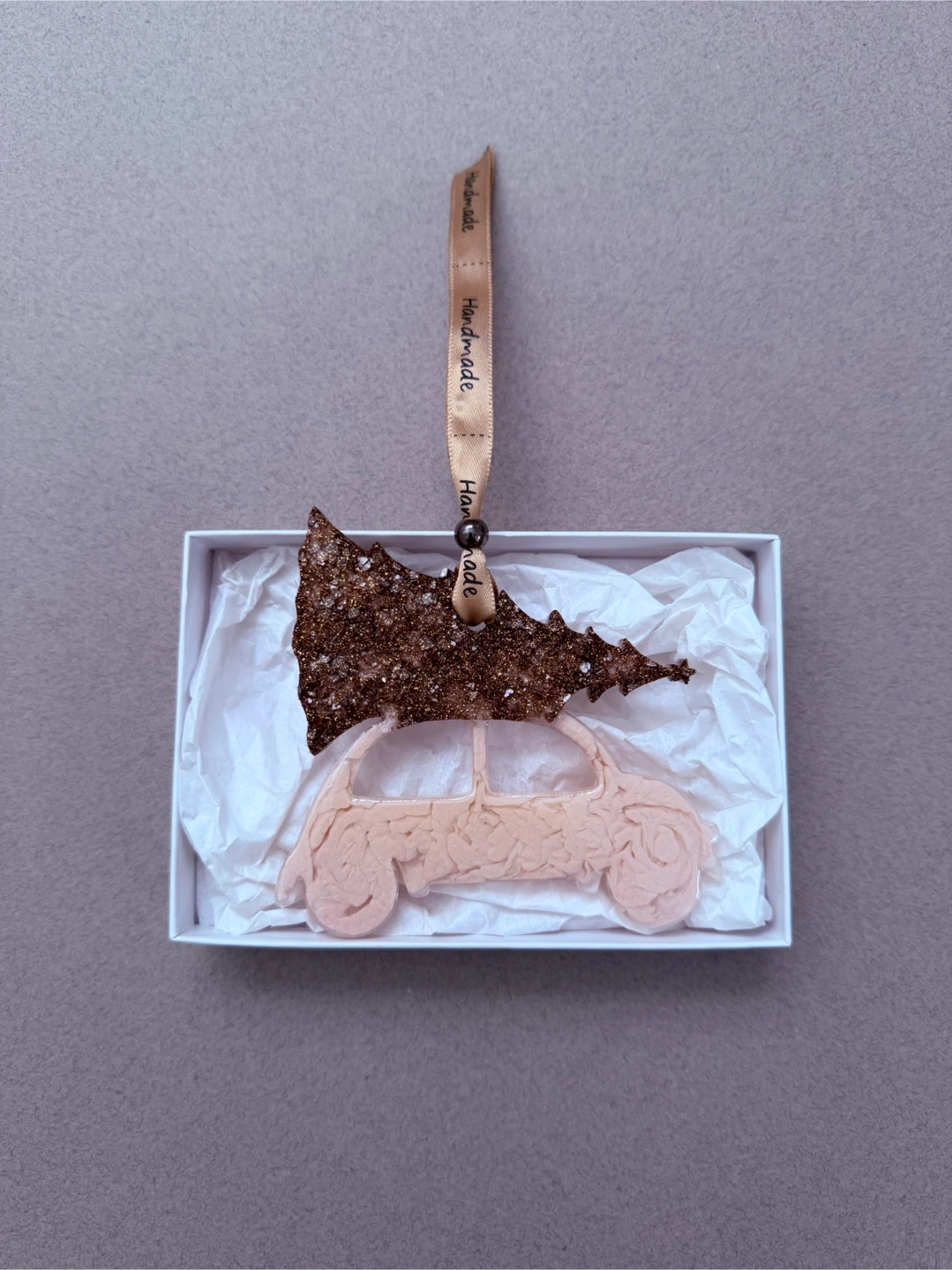 Handmade Christmas Ornament Set | Epoxy Resin | 3 pieces - photo 3