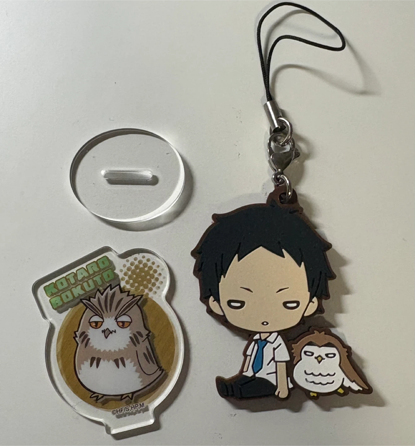 Haikyuu!! Bokuto Acrylic Stand & Akaashi Keychain