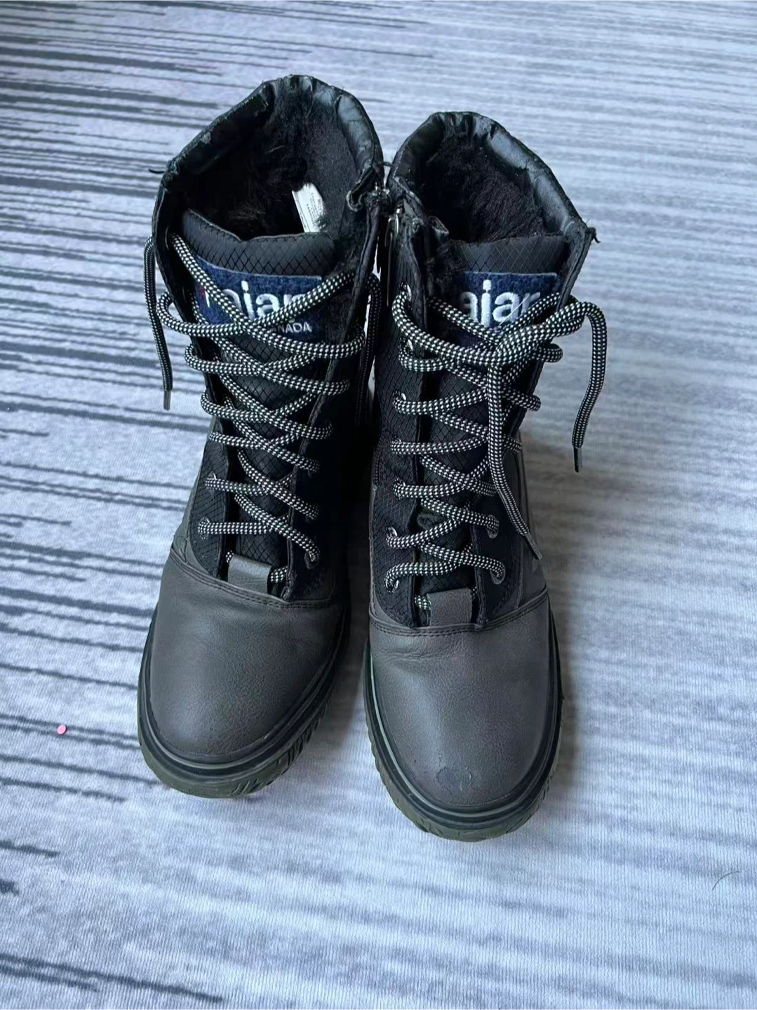 Pajar Gray & Black Winter Boots
