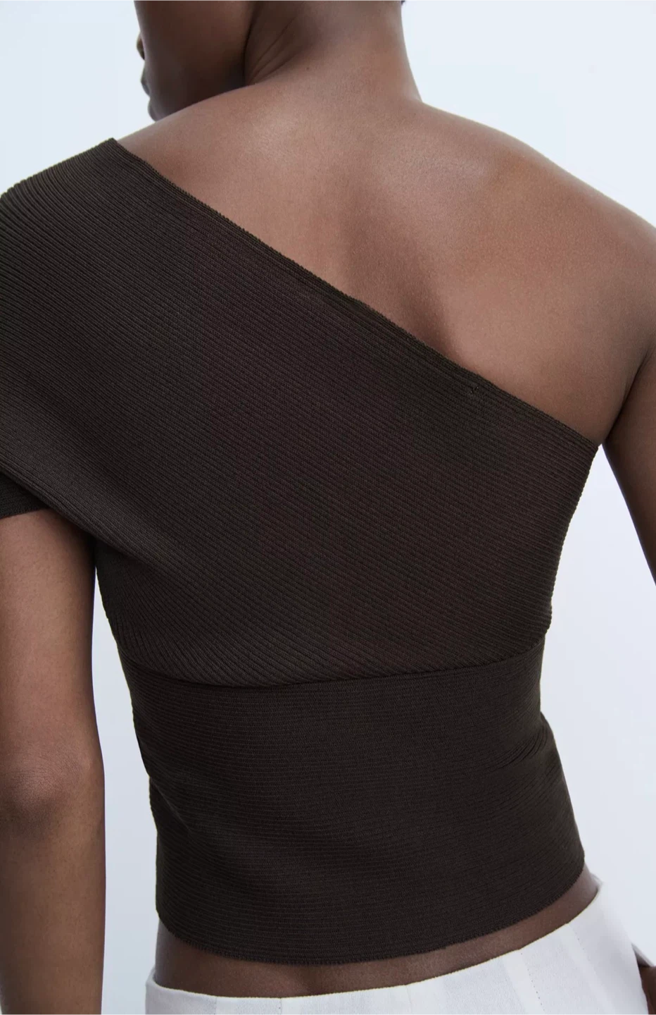New with tags Zara one shoulder asymmetrical knot top S - photo 4