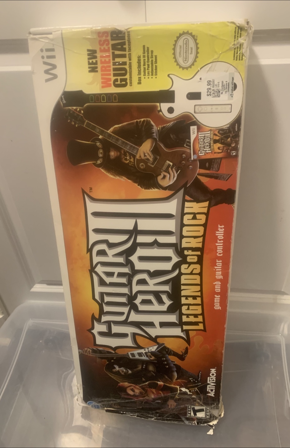 Guitar Hero III Legends of Rock Wii Game and Guitar Controller