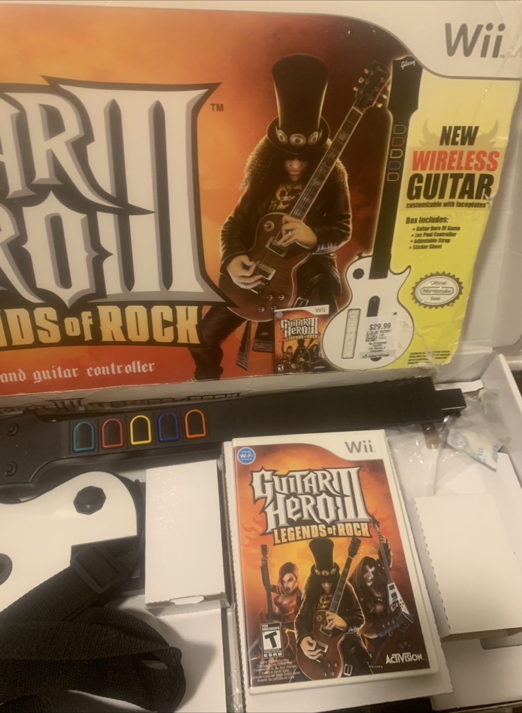 Guitar Hero III Legends of Rock Wii Game and Guitar Controller - photo 5