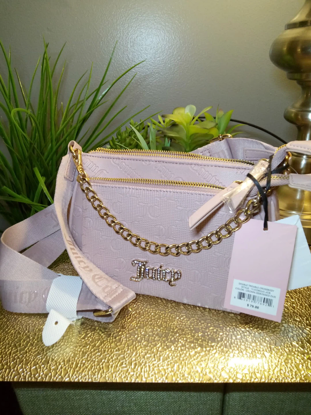 New Juicy Couture Double Trouble Crossbody Bag