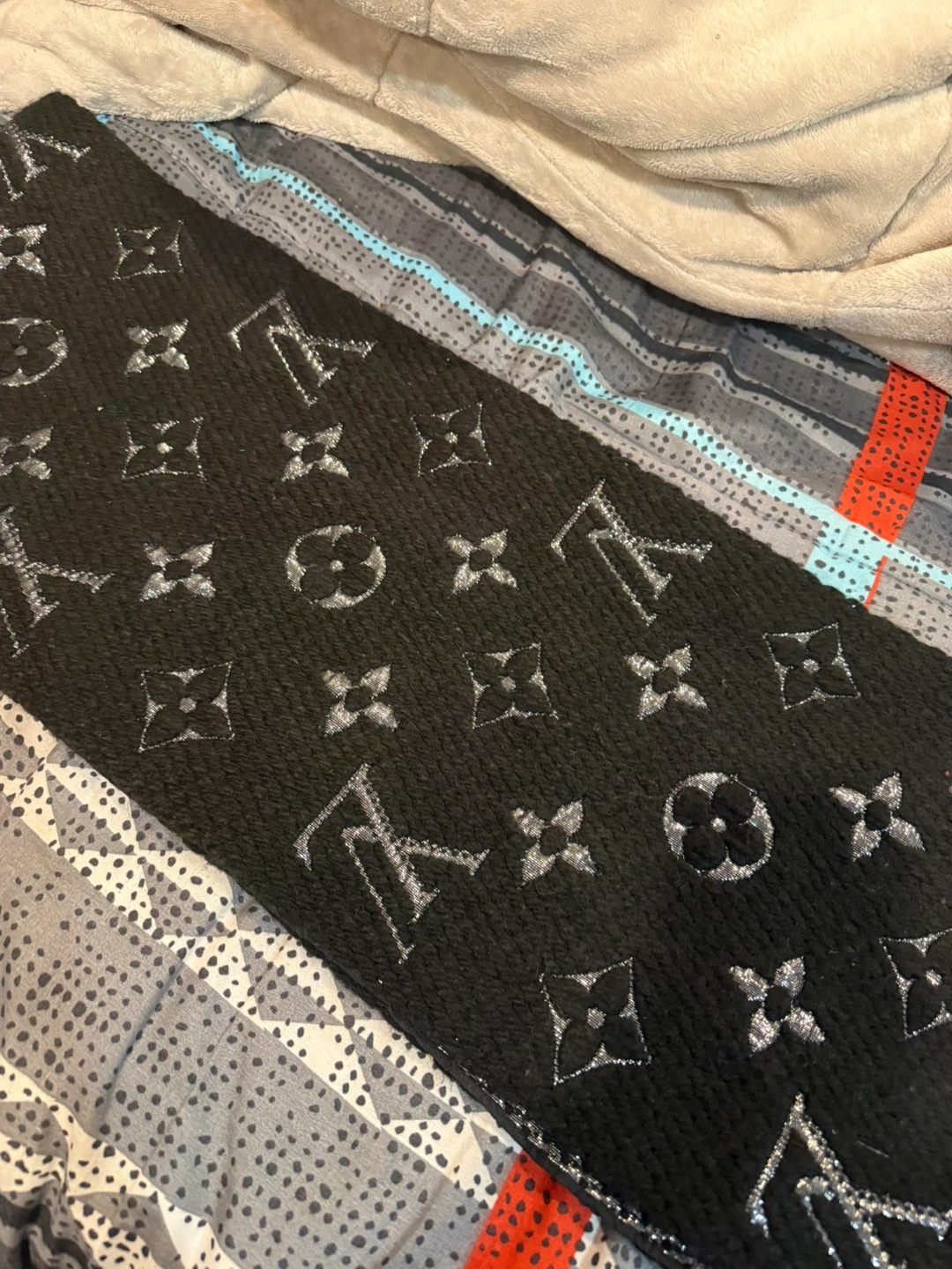 Louis Vuitton Black Scarf