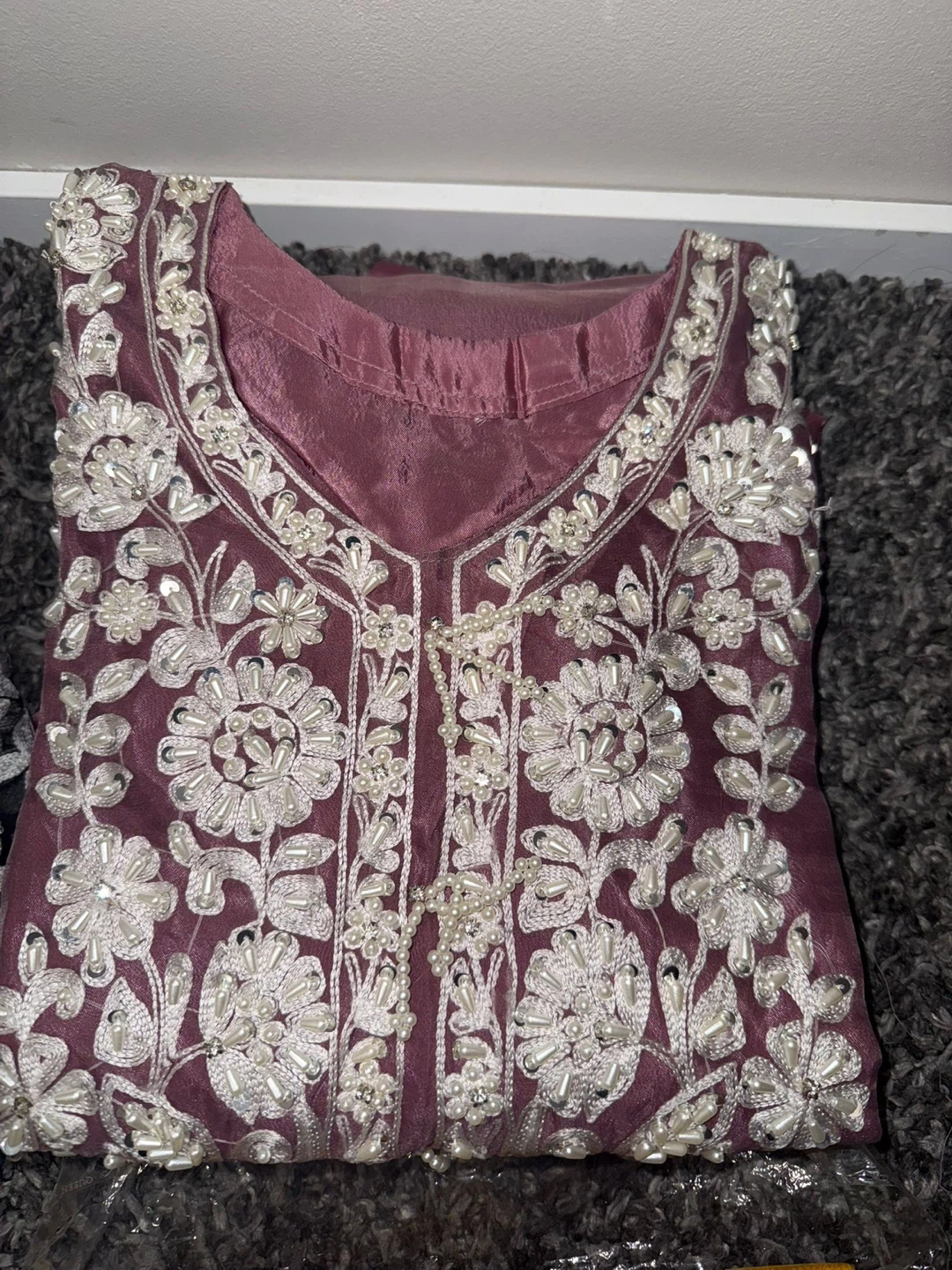 Embroidered Salwar Kameez - Set of 3 - photo 4