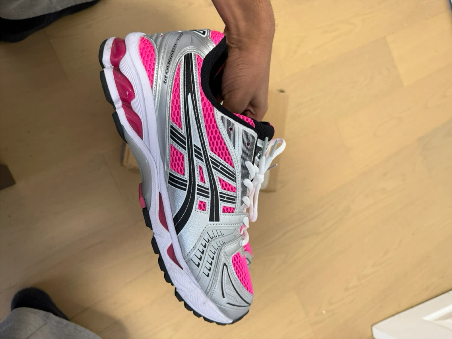 Pink asics