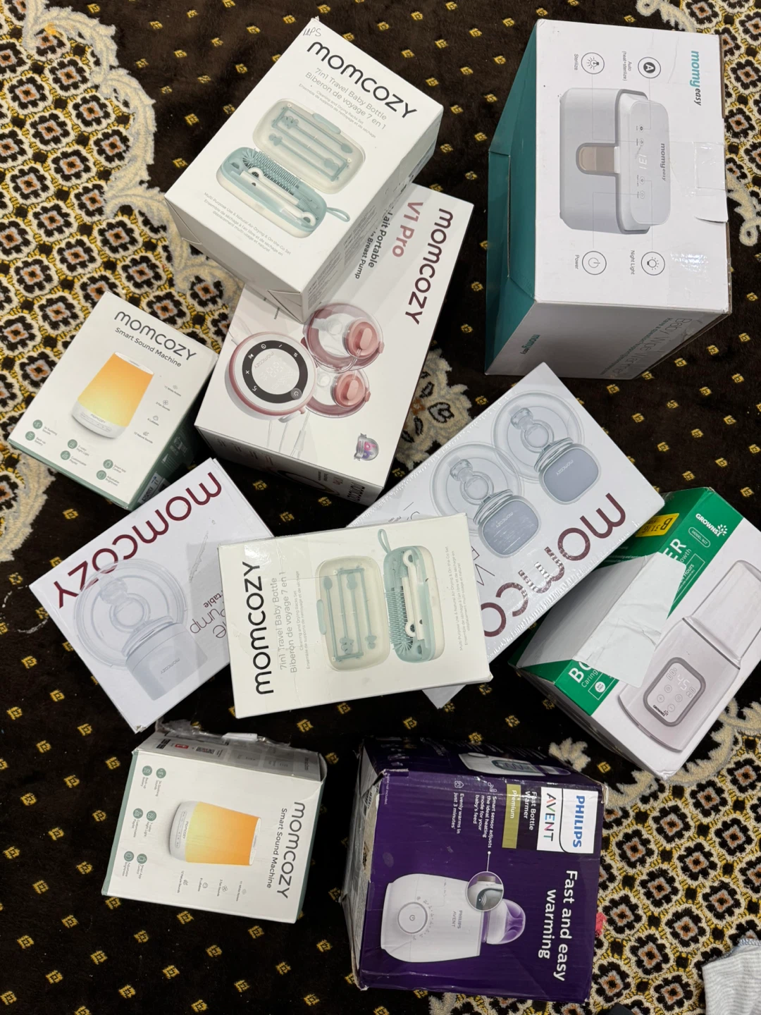 Momcozy Baby Items: Breast Pump, Bottle Warmer, Sound Machine