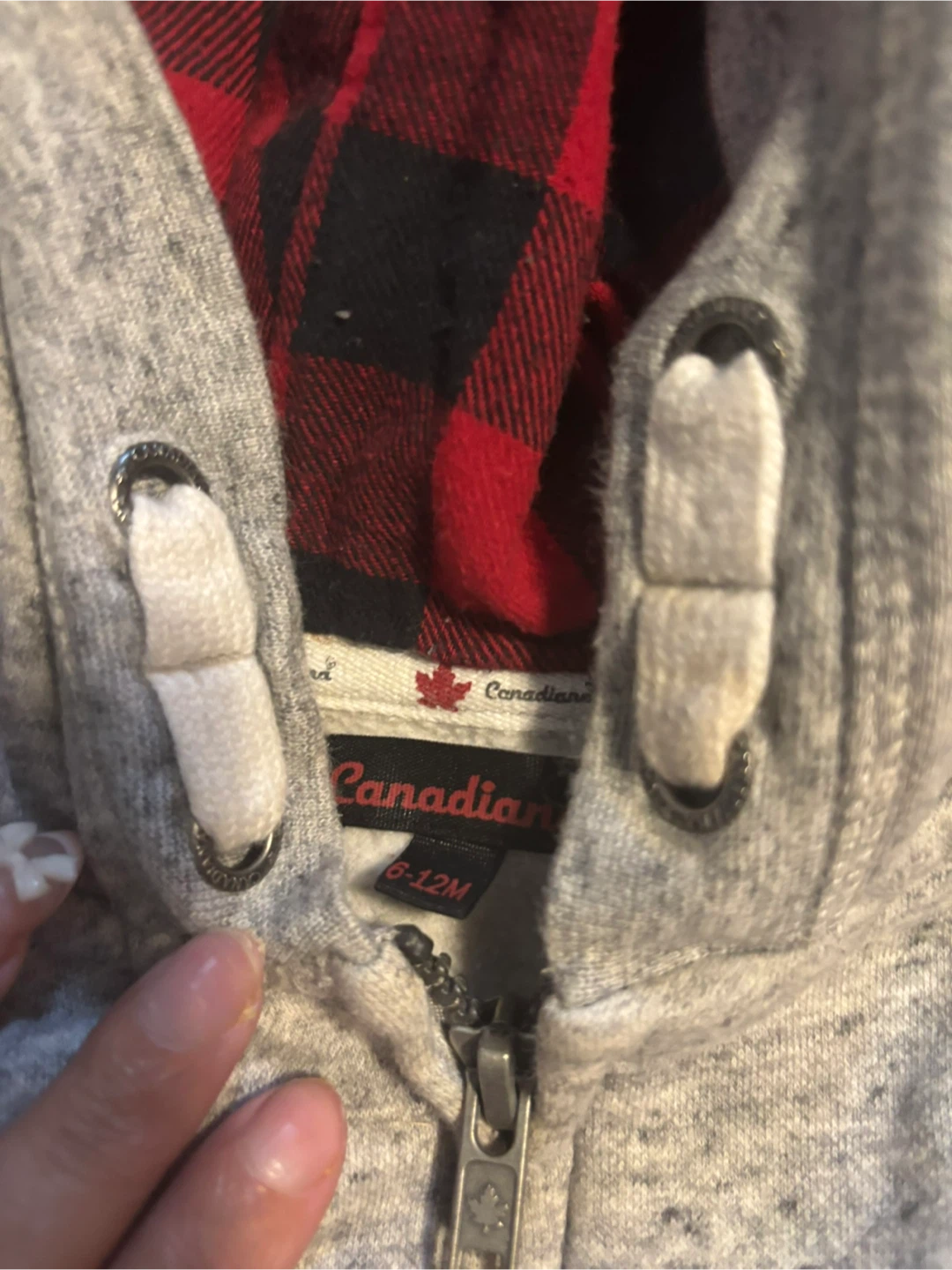 Canadian 6-12M Zip-Up Hoodie - photo 2