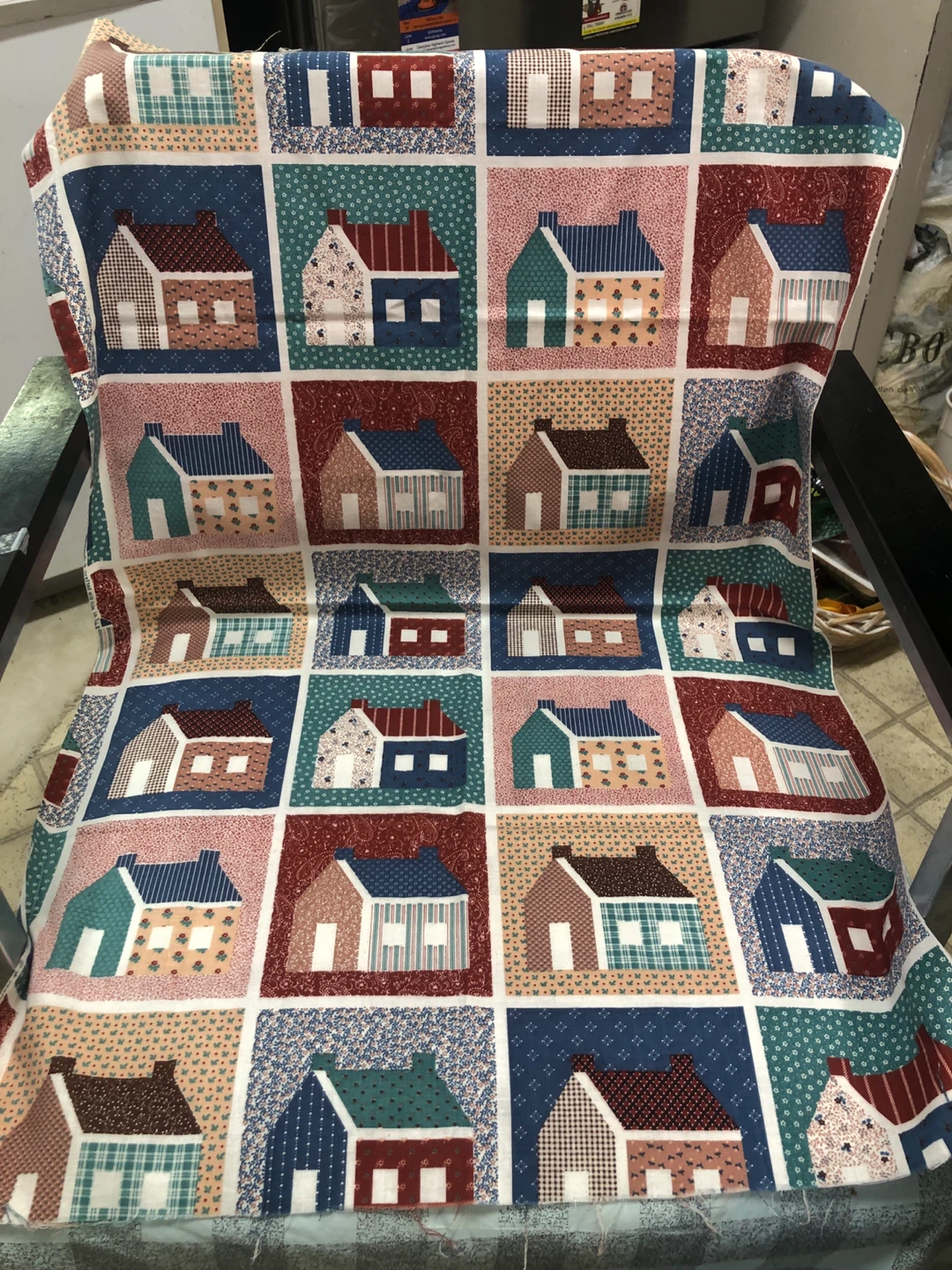 House Pattern 2 Quilt Fabric Pieces - photo 3