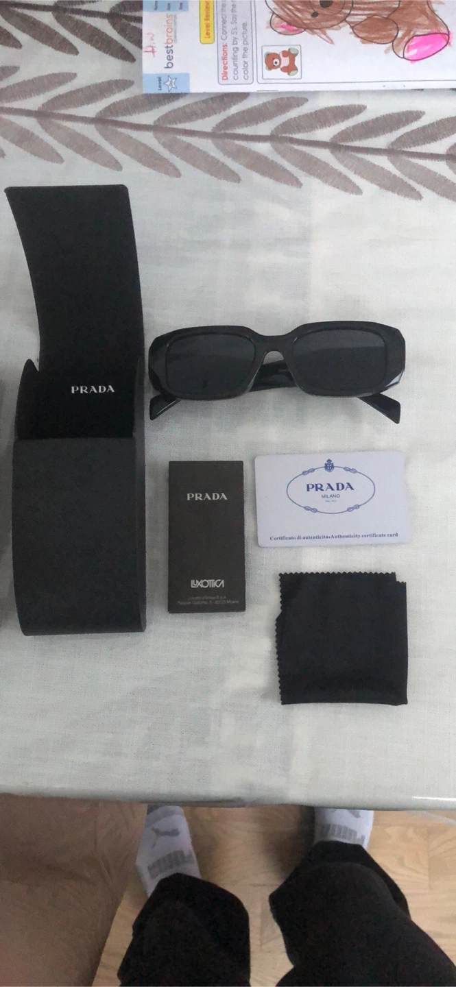Prada Black Sunglasses with Case