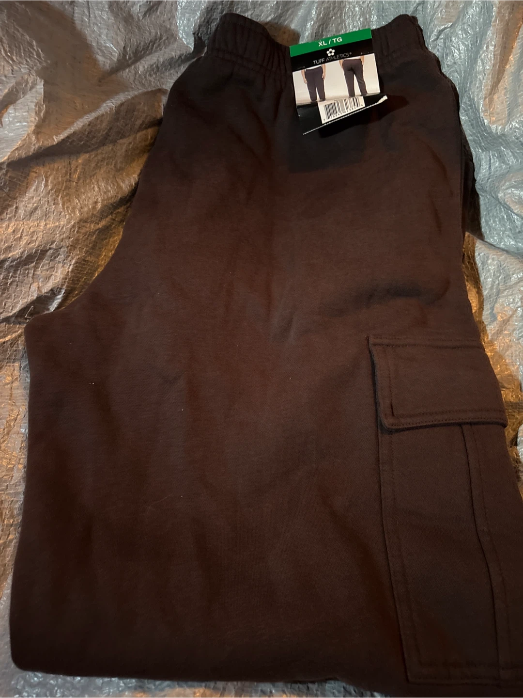Ladies Tuff Athletics XL Cargo Sweatpants - Brown