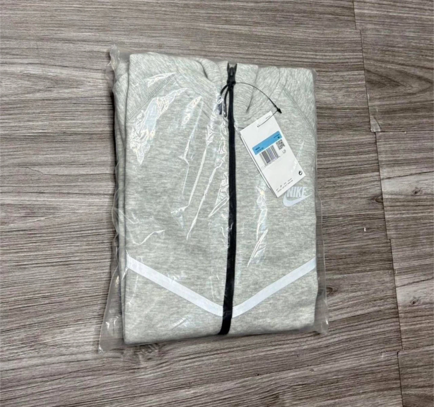 Nike Tech Fleece Full-Zip Hoodie Grey Reflective - photo 4