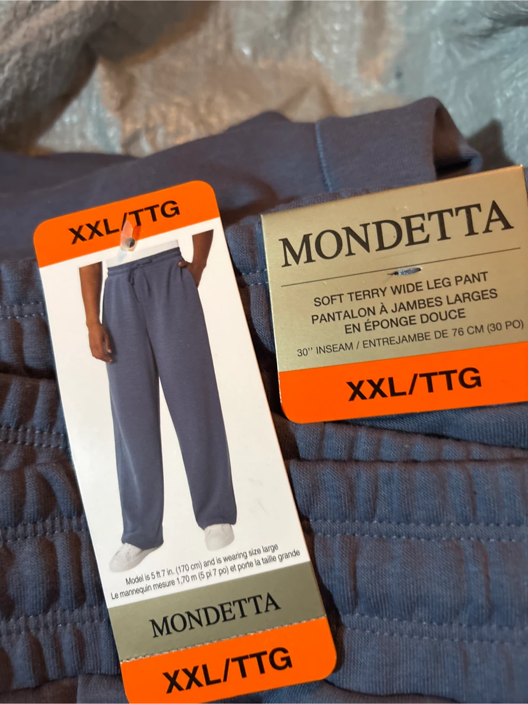 Mondetta XXL Soft Terry Wide Leg Pants - New - photo 2