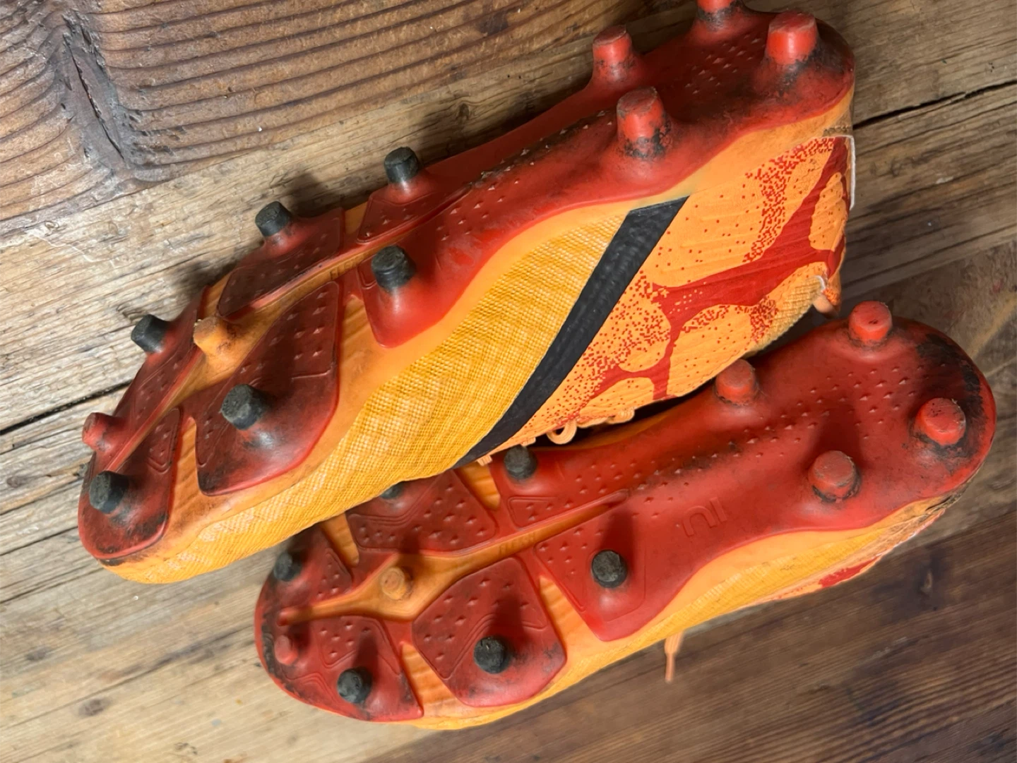 Orange Adidas Soccer Cleats size 7US - photo 2