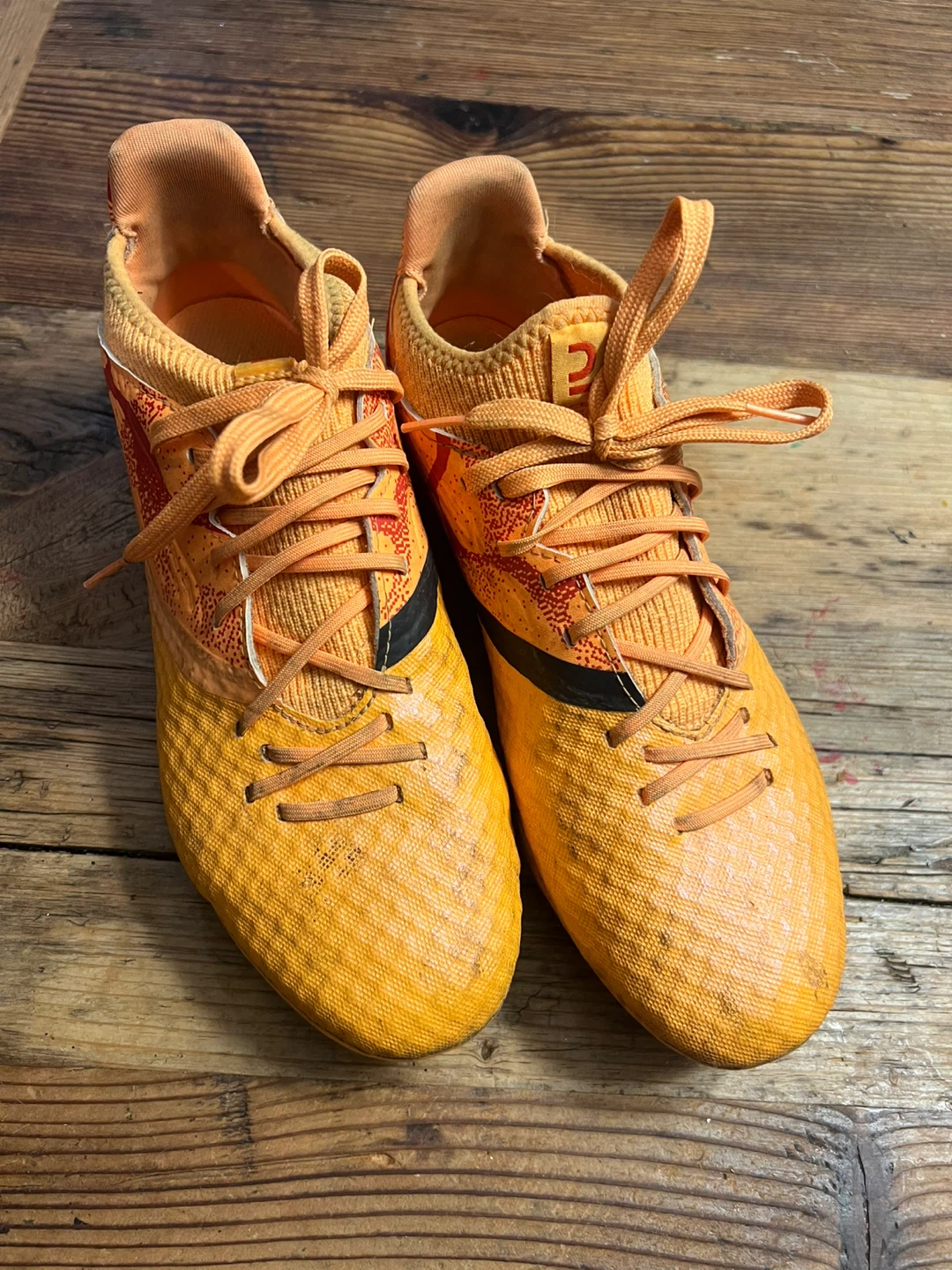 Orange Adidas Soccer Cleats size 7US