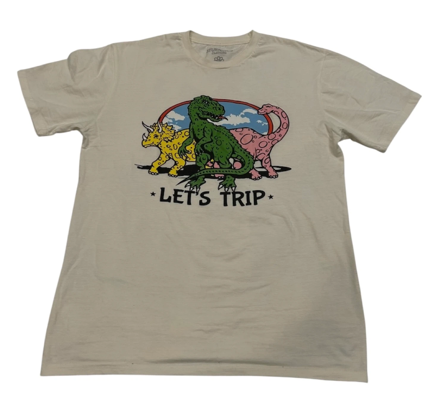 Sturniolo Clothing Let's Trip Dinosaur Tee - L