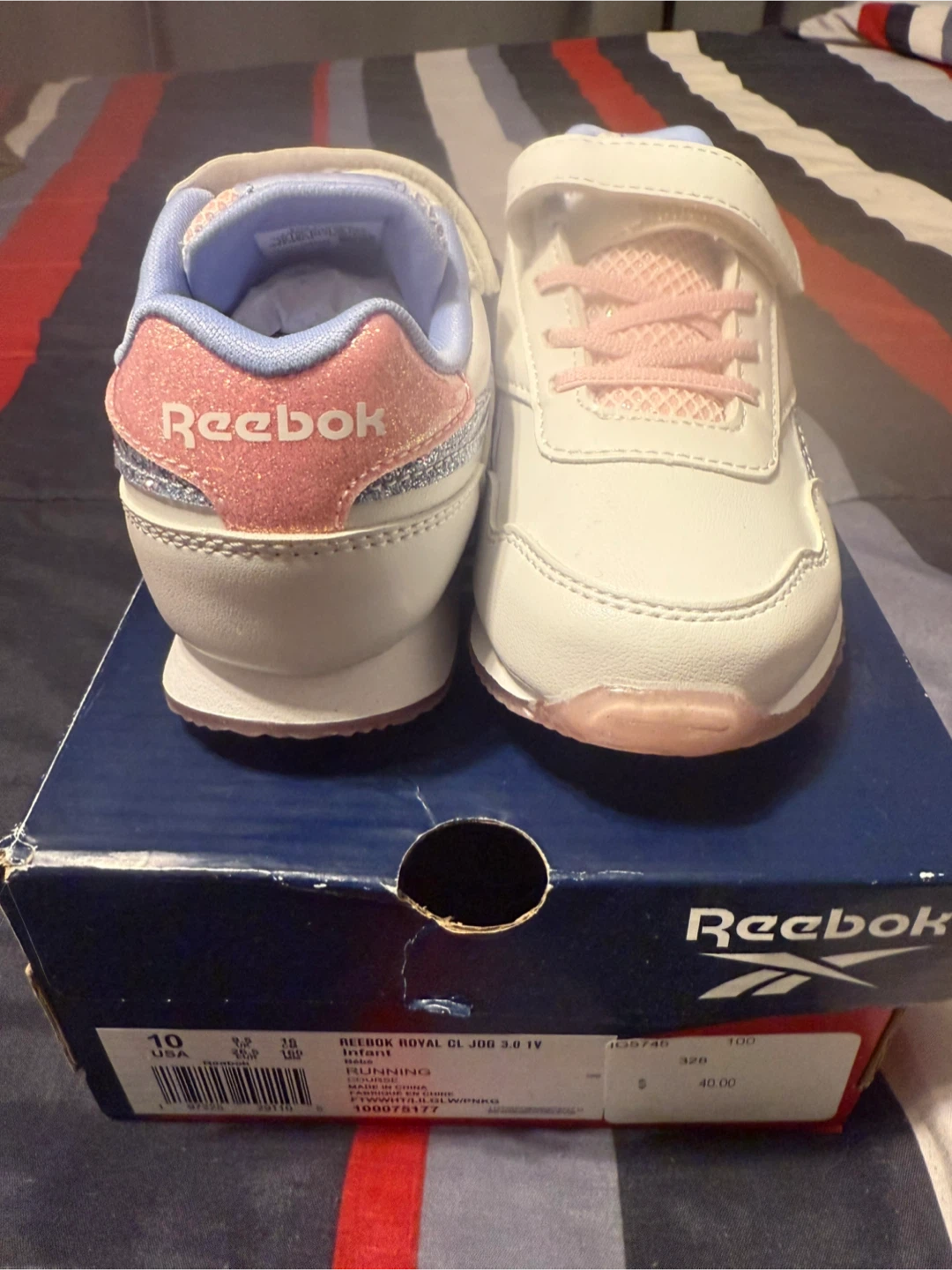 Reebok Royal CL Jog 3.0 1V Infant Size 10