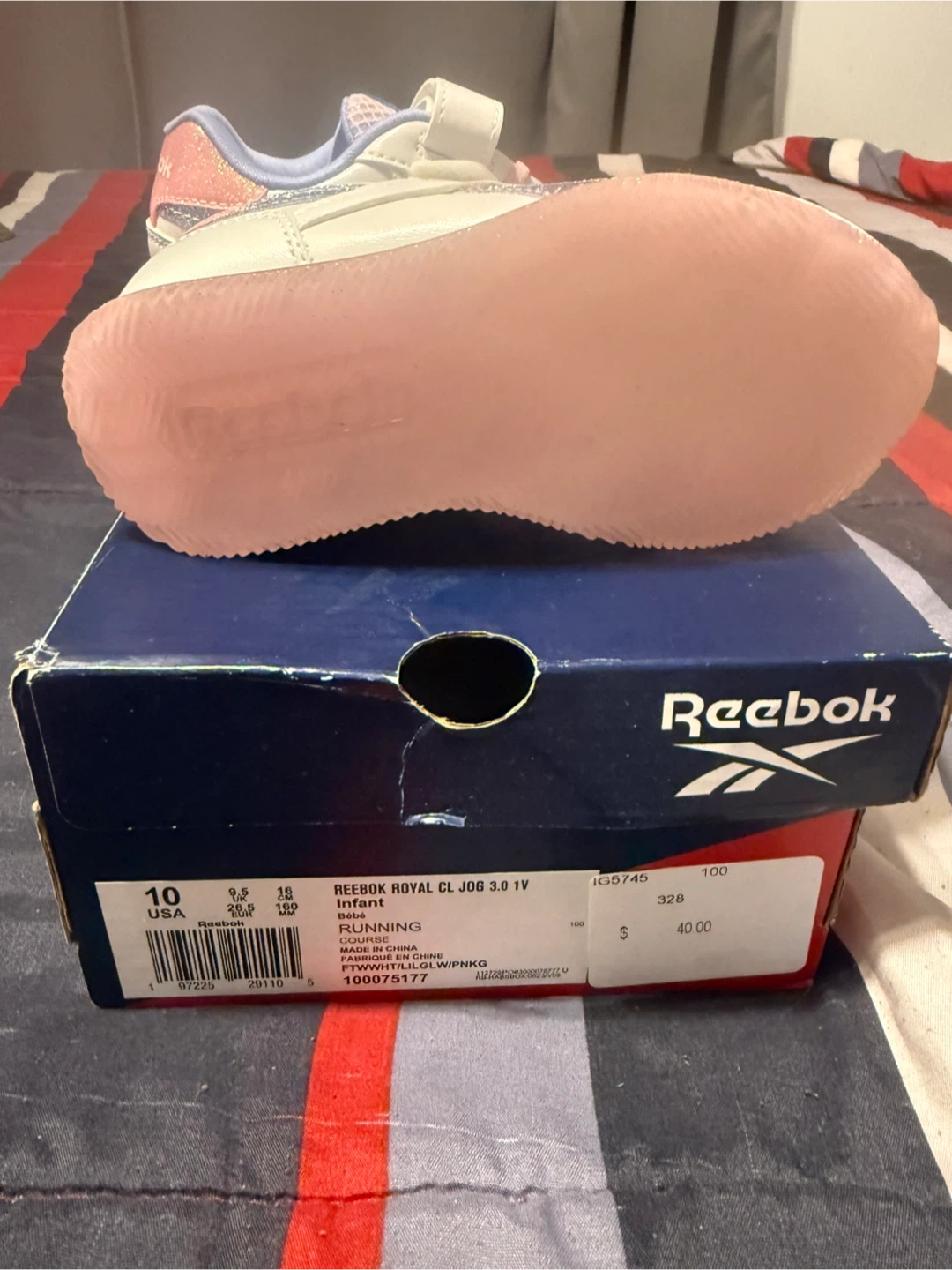 Reebok Royal CL Jog 3.0 1V Infant Size 10 - photo 2