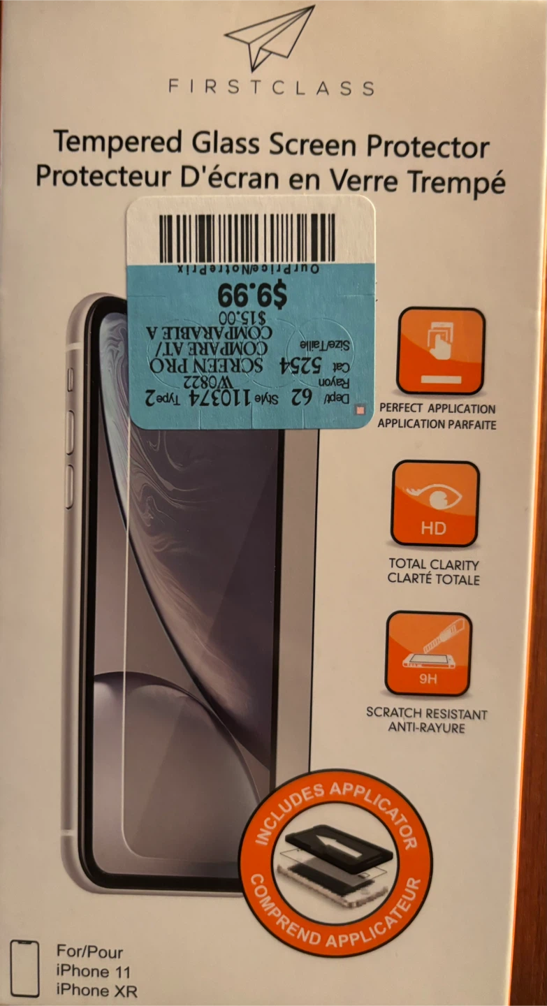 Tempered Glass Screen Protector - iPhone 11/XR