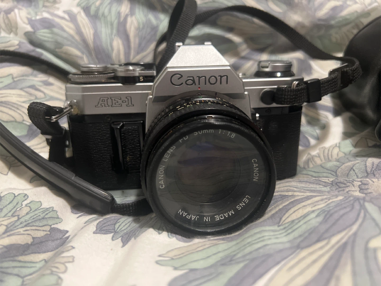 Canon AE-1 35mm Film Camera w/ 50mm Lens & Case