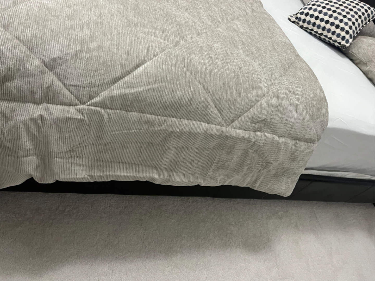 Black Leather Bed Frame - photo 4