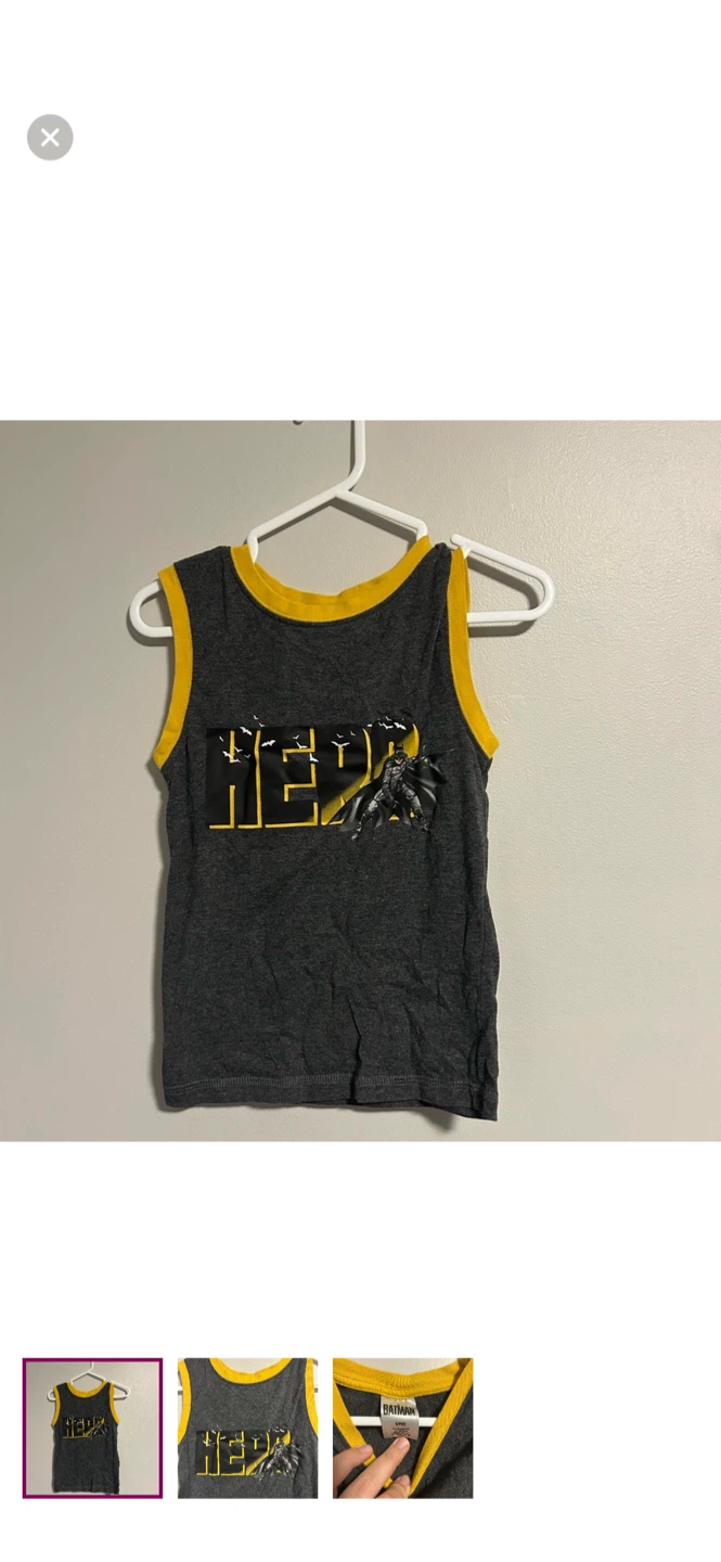 Batman Tank Top - Size 6