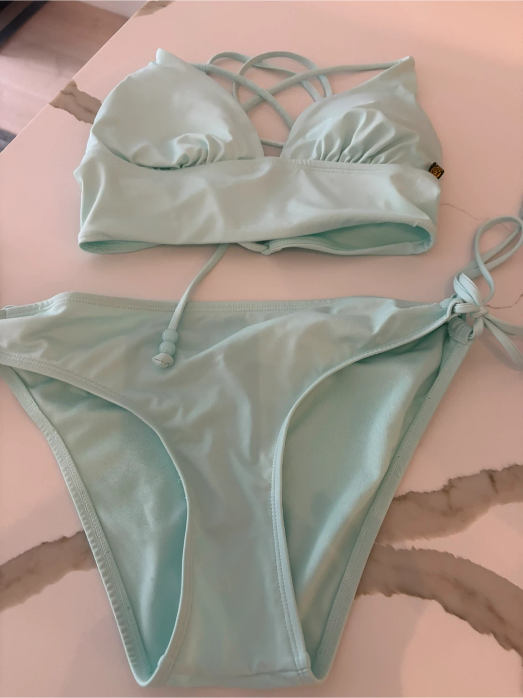 La Vie en Rose Baby Blue Bikini Set - photo 3