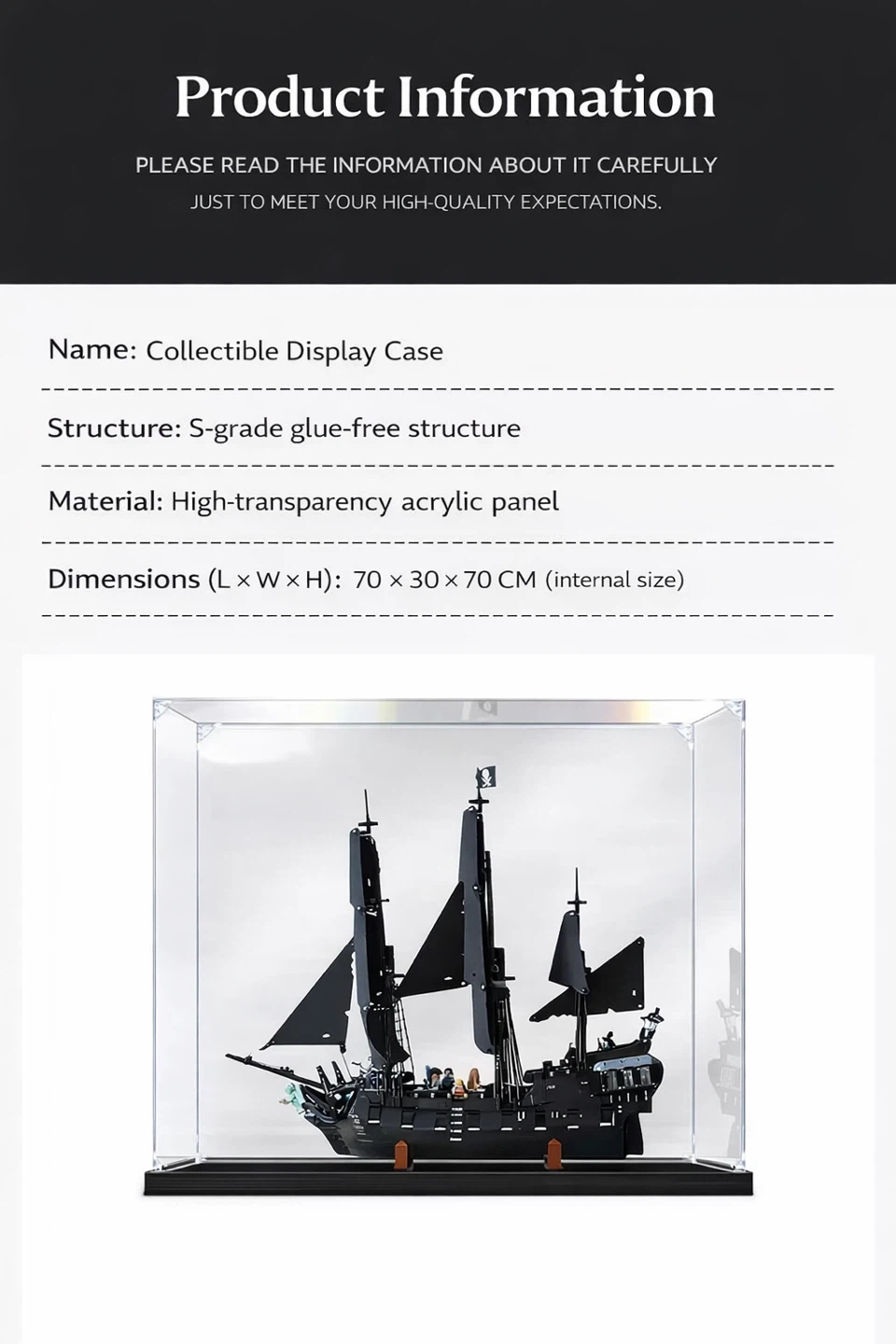 Collectible Display Case 70x30x70 cm - photo 3
