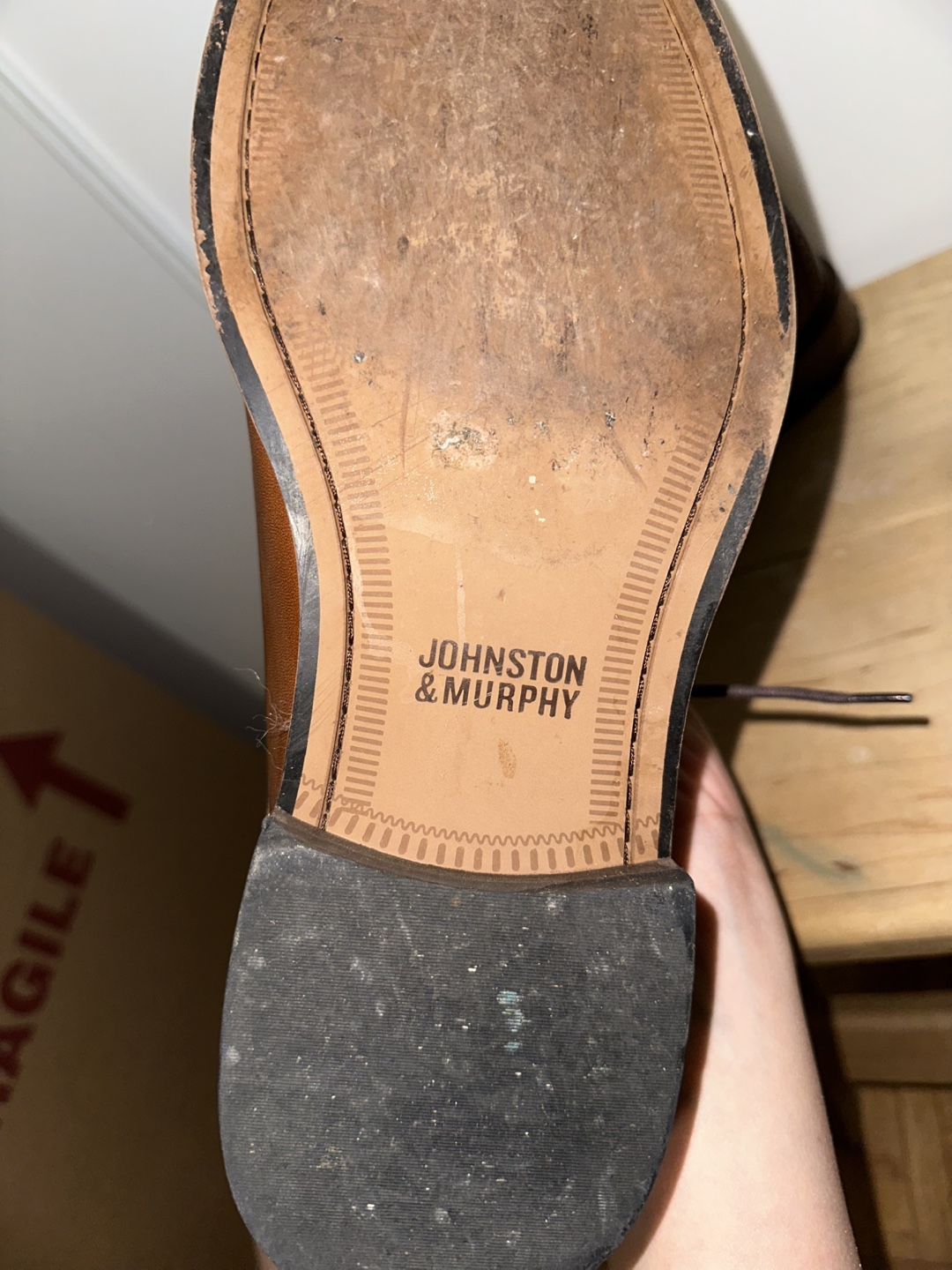 Johnston & Murphy Brown Leather Dress Shoes - Size 10M - photo 4