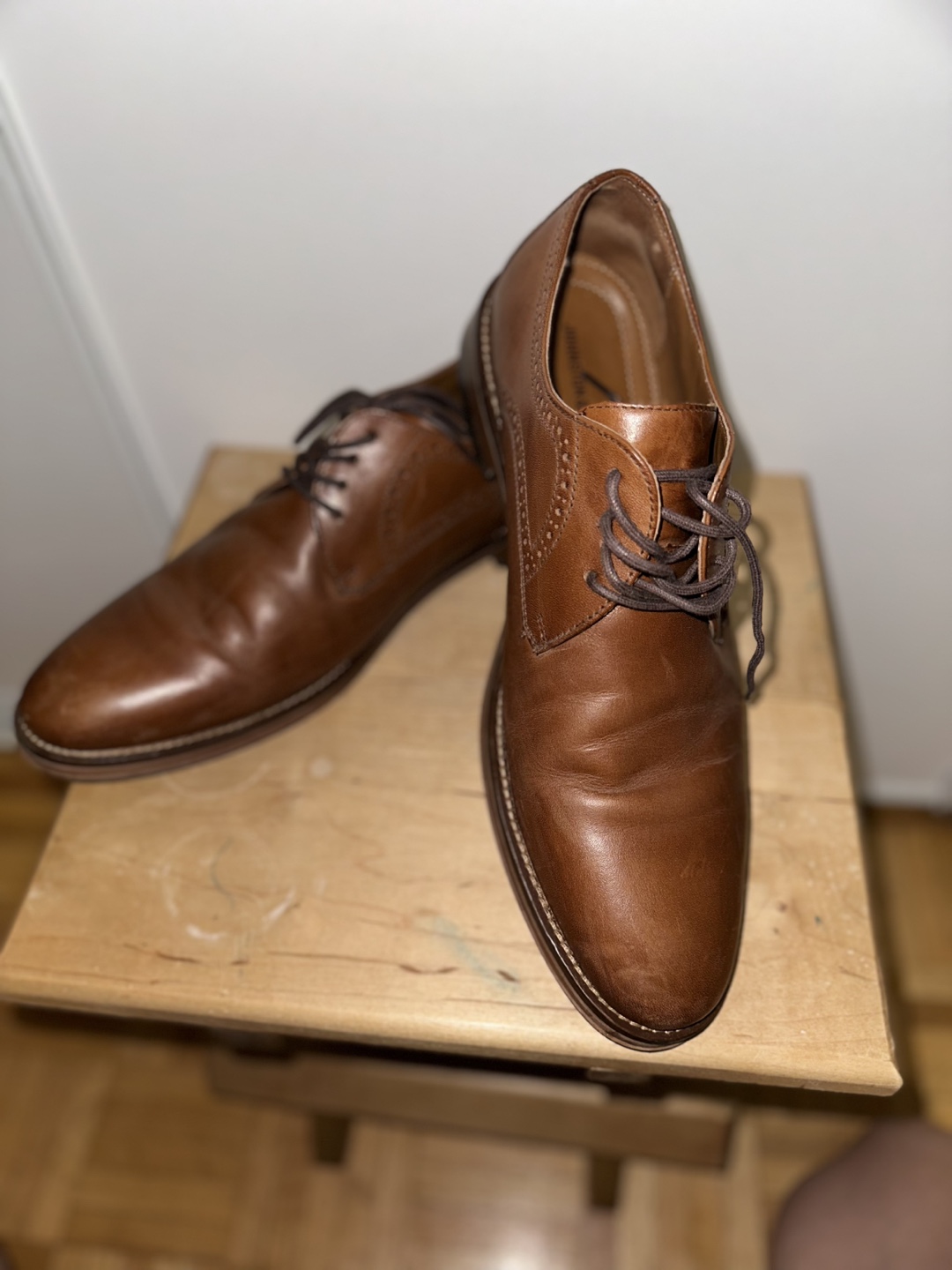 Johnston & Murphy Brown Leather Dress Shoes - Size 10M