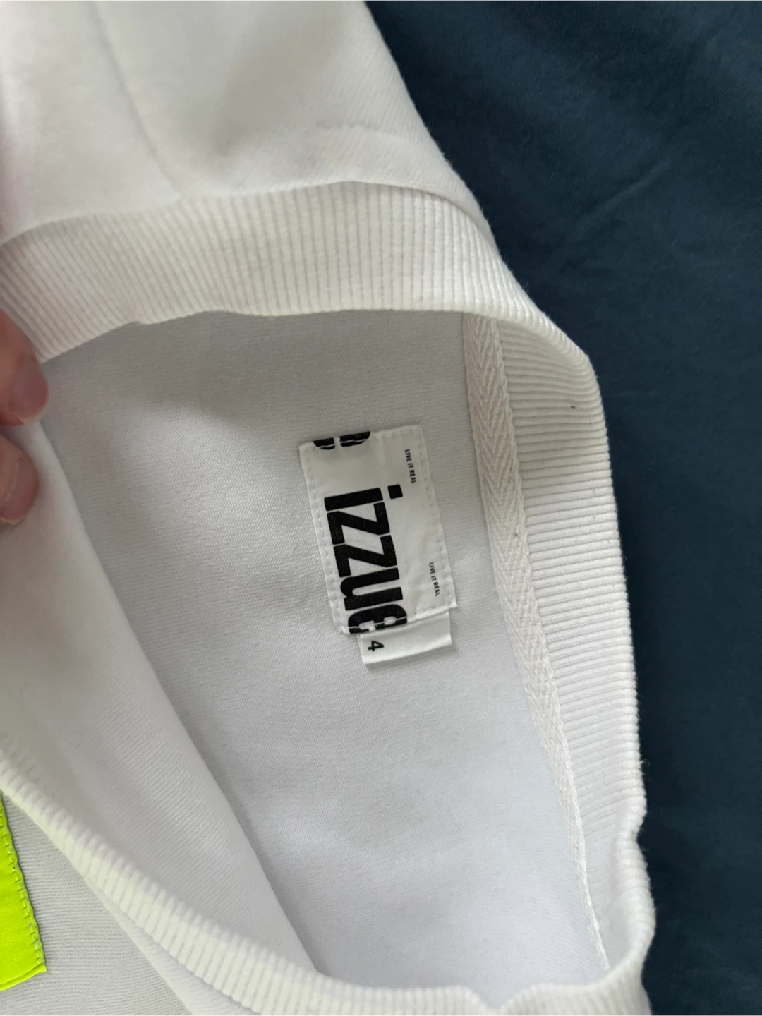 Izzue IZ-LR Paranoid White Sweatshirt Size 4 - photo 2