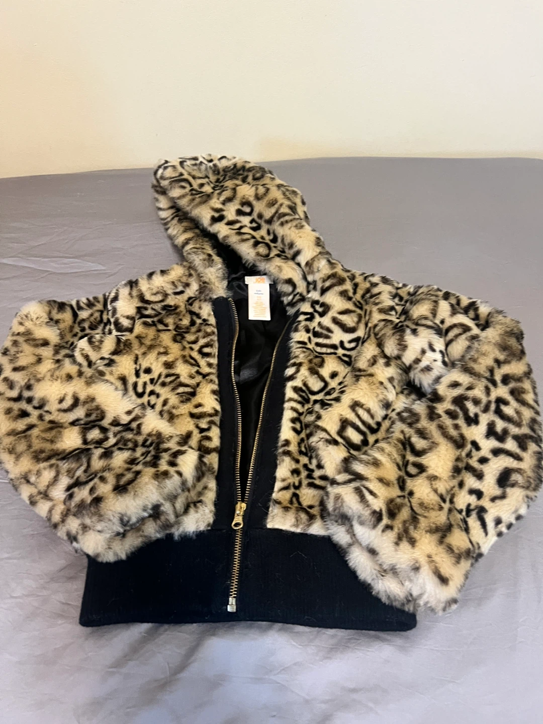 Joe Kids Essentials Leopard Print Jacket kids age 6-7 S/P