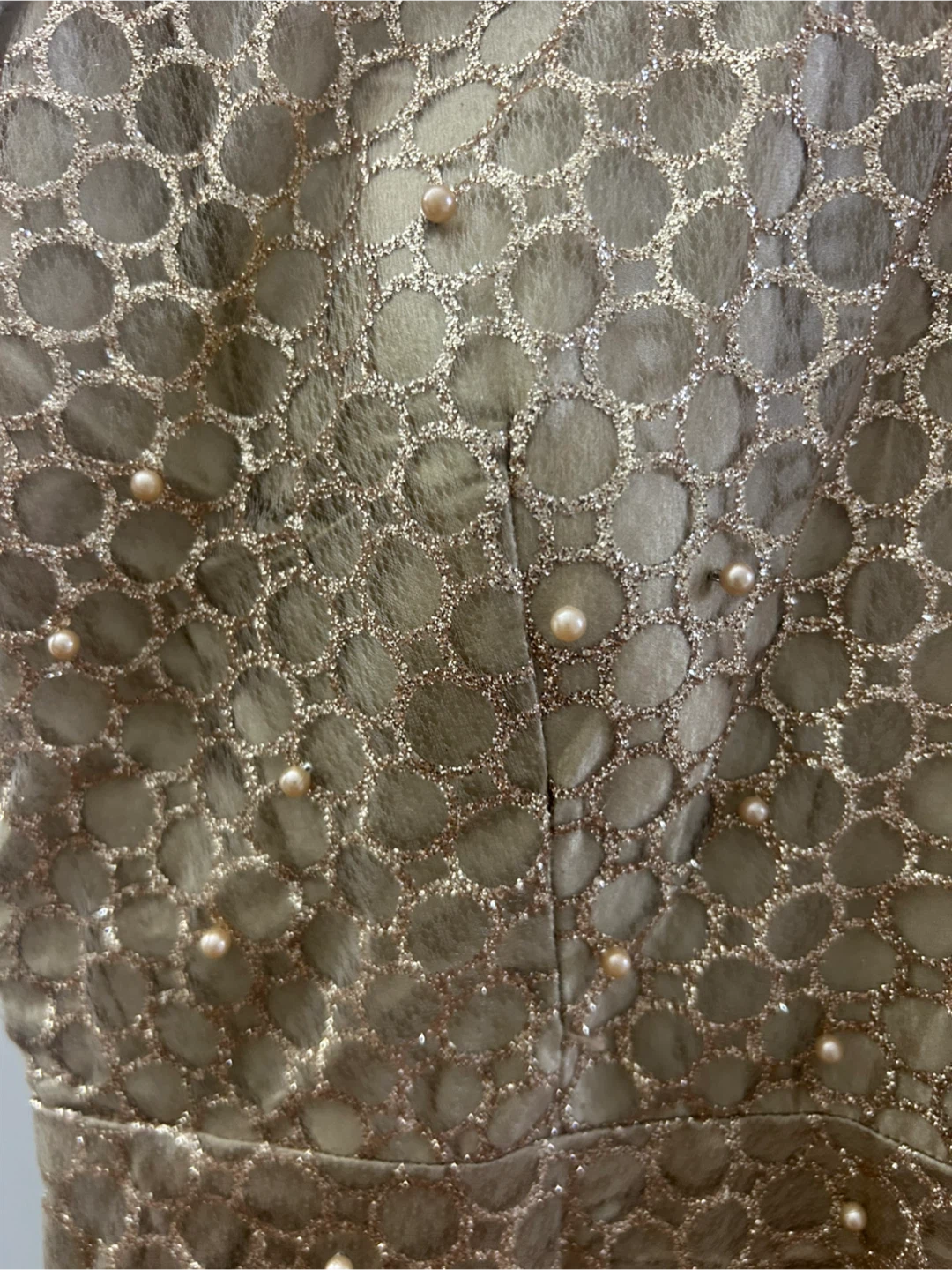 Gold Embellished Sleeveless Dress - photo 4