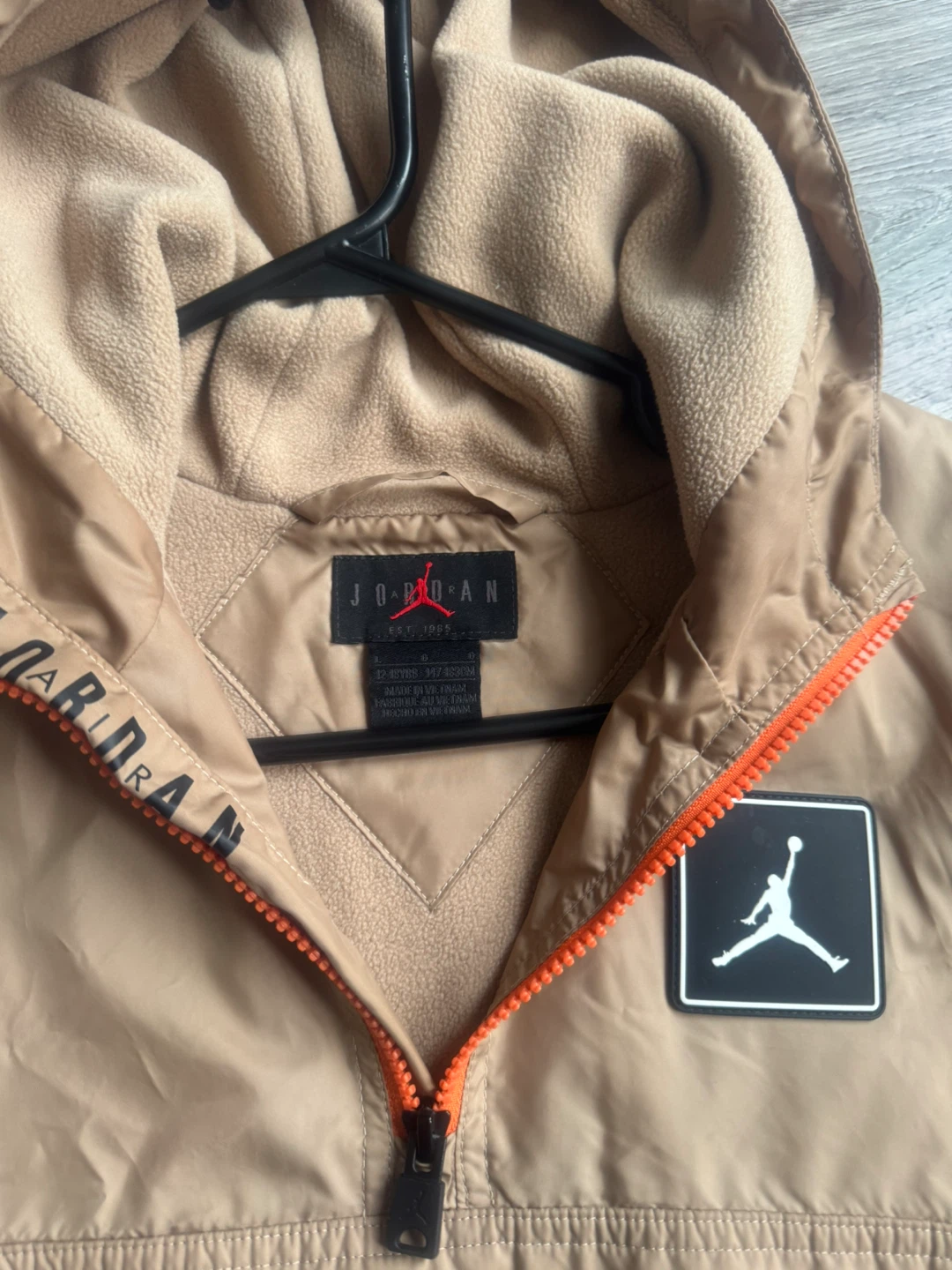 Jordan Tan & Black Pullover Jacket