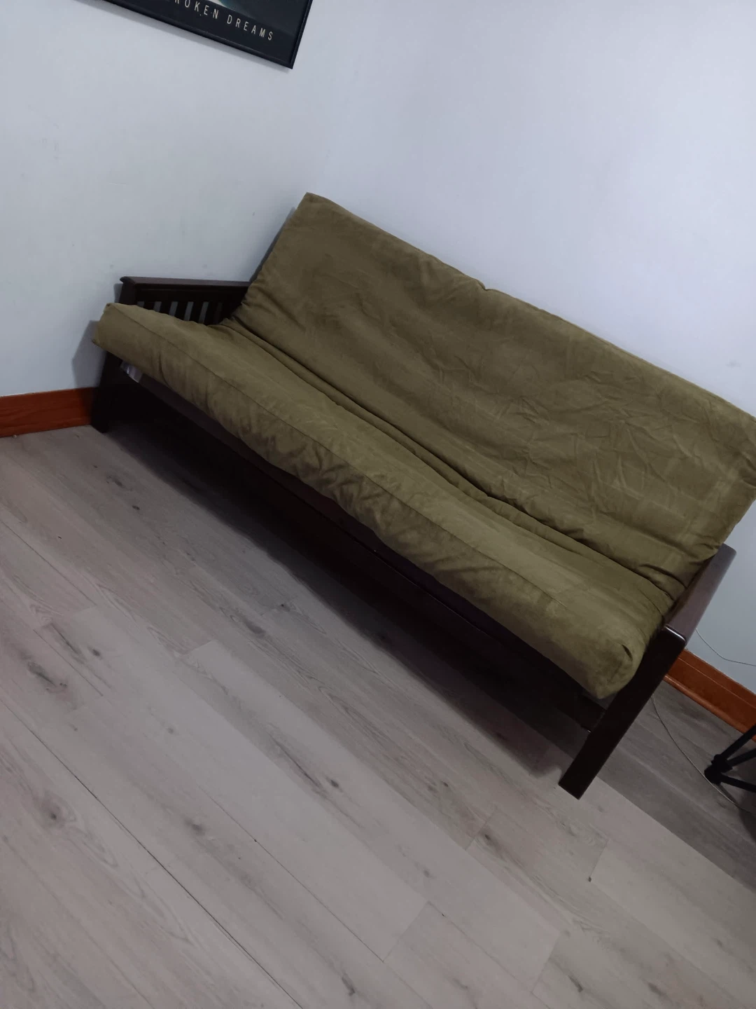 Green Futon Sofa Bed - photo 3