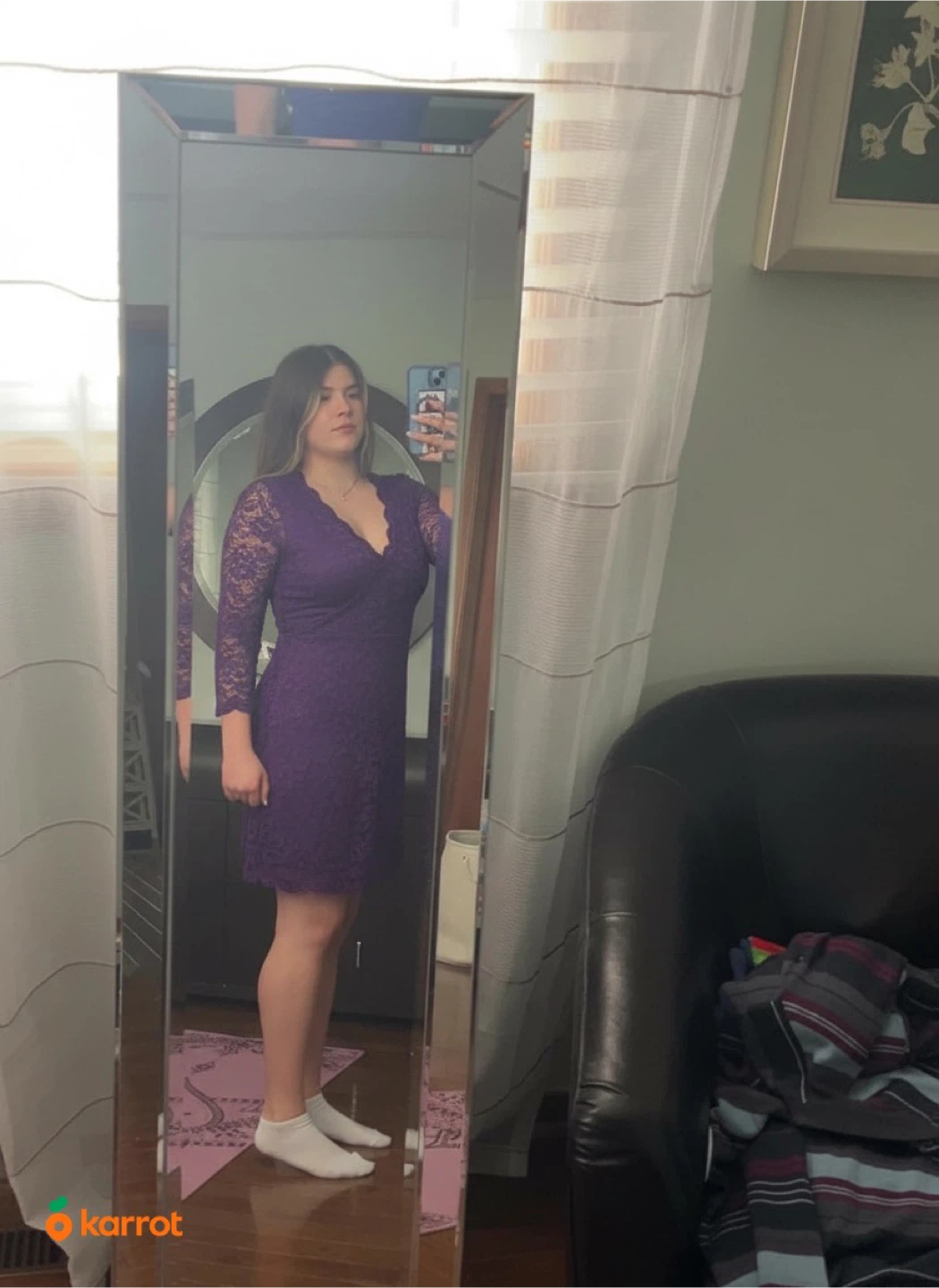 Purple Lace Dress