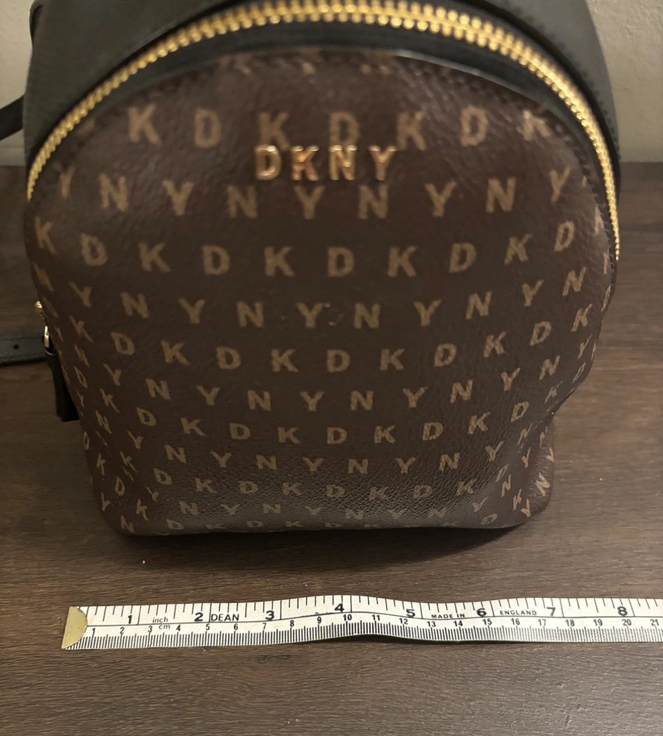 DKNY Iconic Brown/Black mini knapsack bag - photo 2