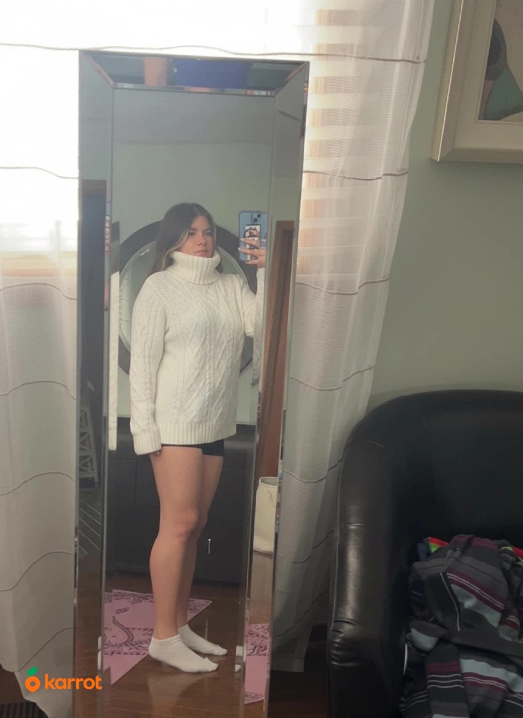 White Turtleneck Sweater