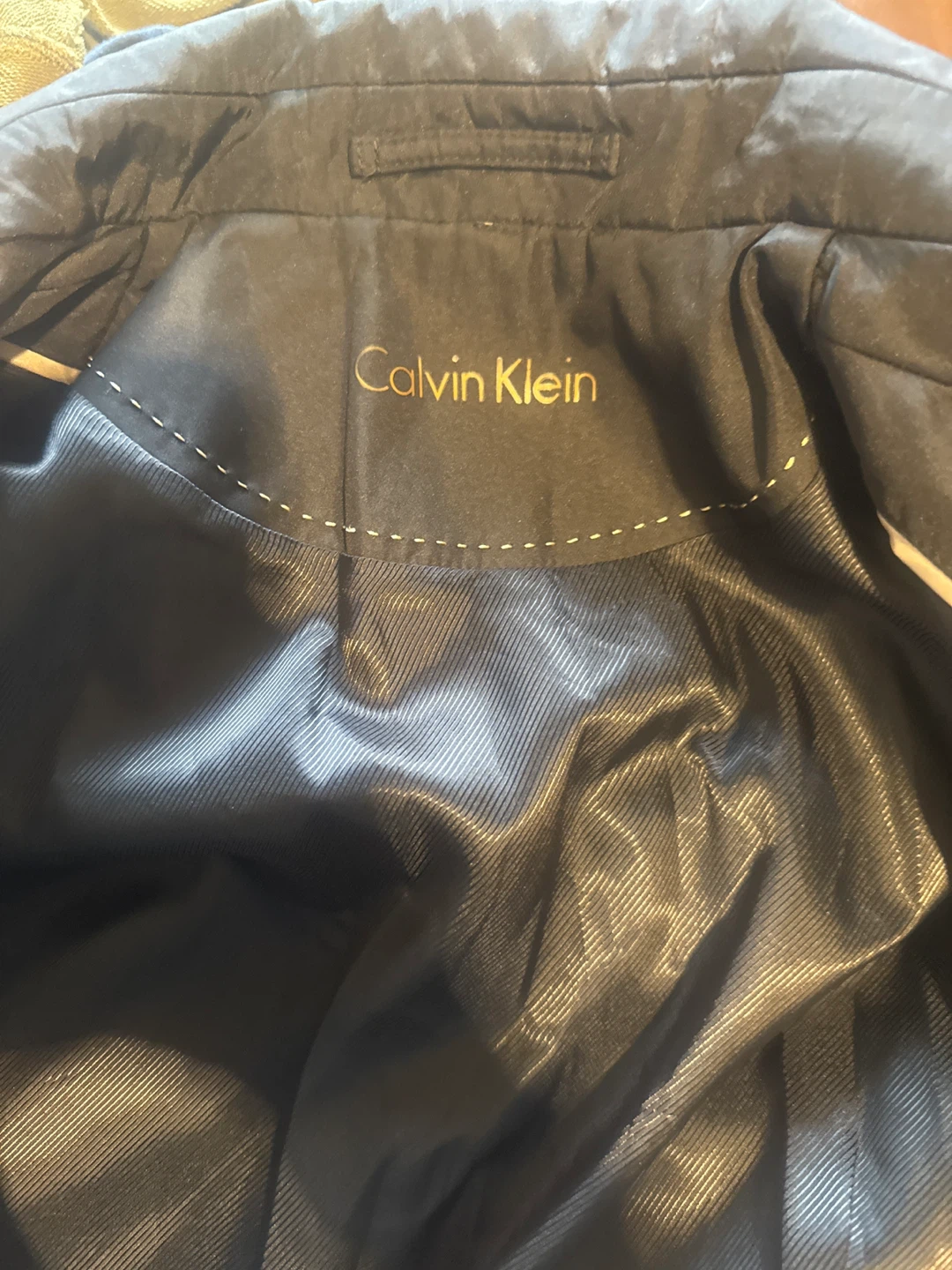 Calvin Klein Black Trench Coat