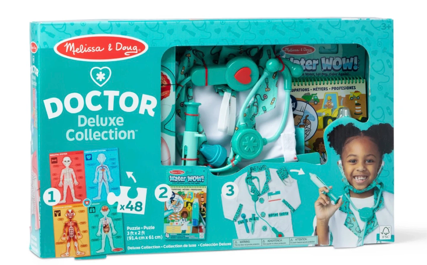 Melissa & Doug Doctor 3-in-1 Deluxe Collection Themed Gift Set