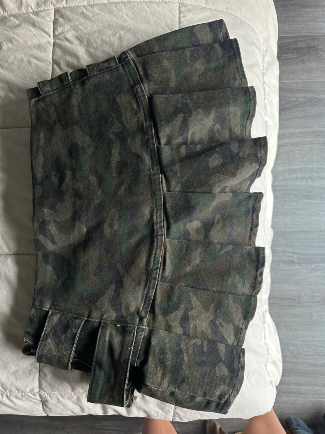 Camo Pleated Mini Skirt - photo 2