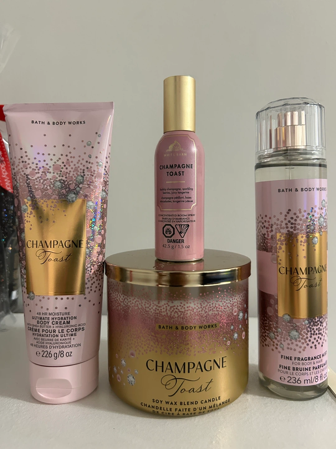 Bath & Body Works Gingham & Champagne Toast Lot