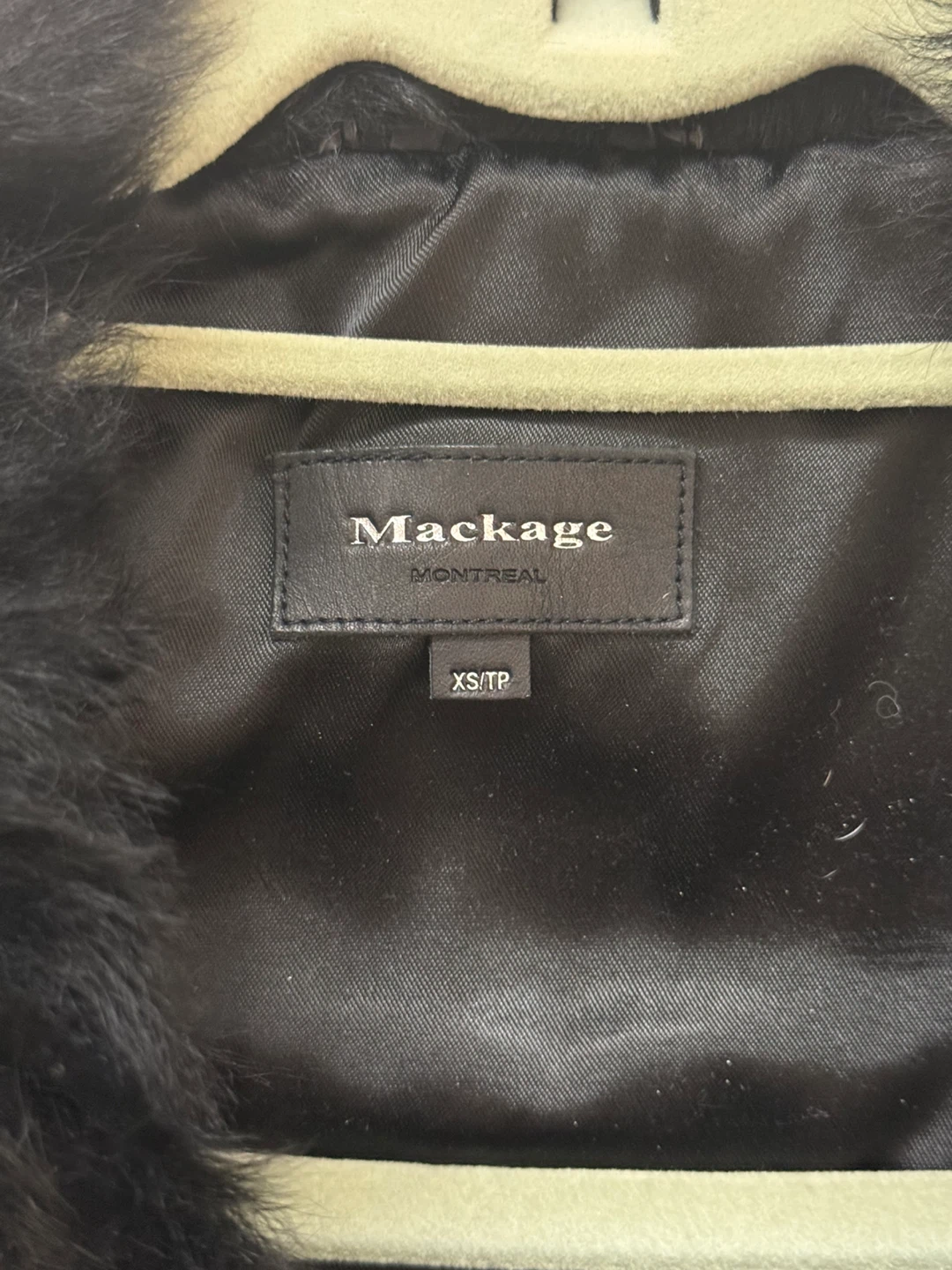 Mackage Wool Coat with Faux Fur Collar – Women’s XS