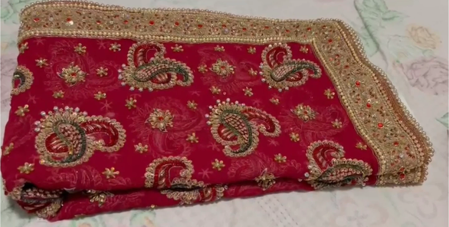 New- high quality work red salwar kameez with duptta(chunni) - photo 2