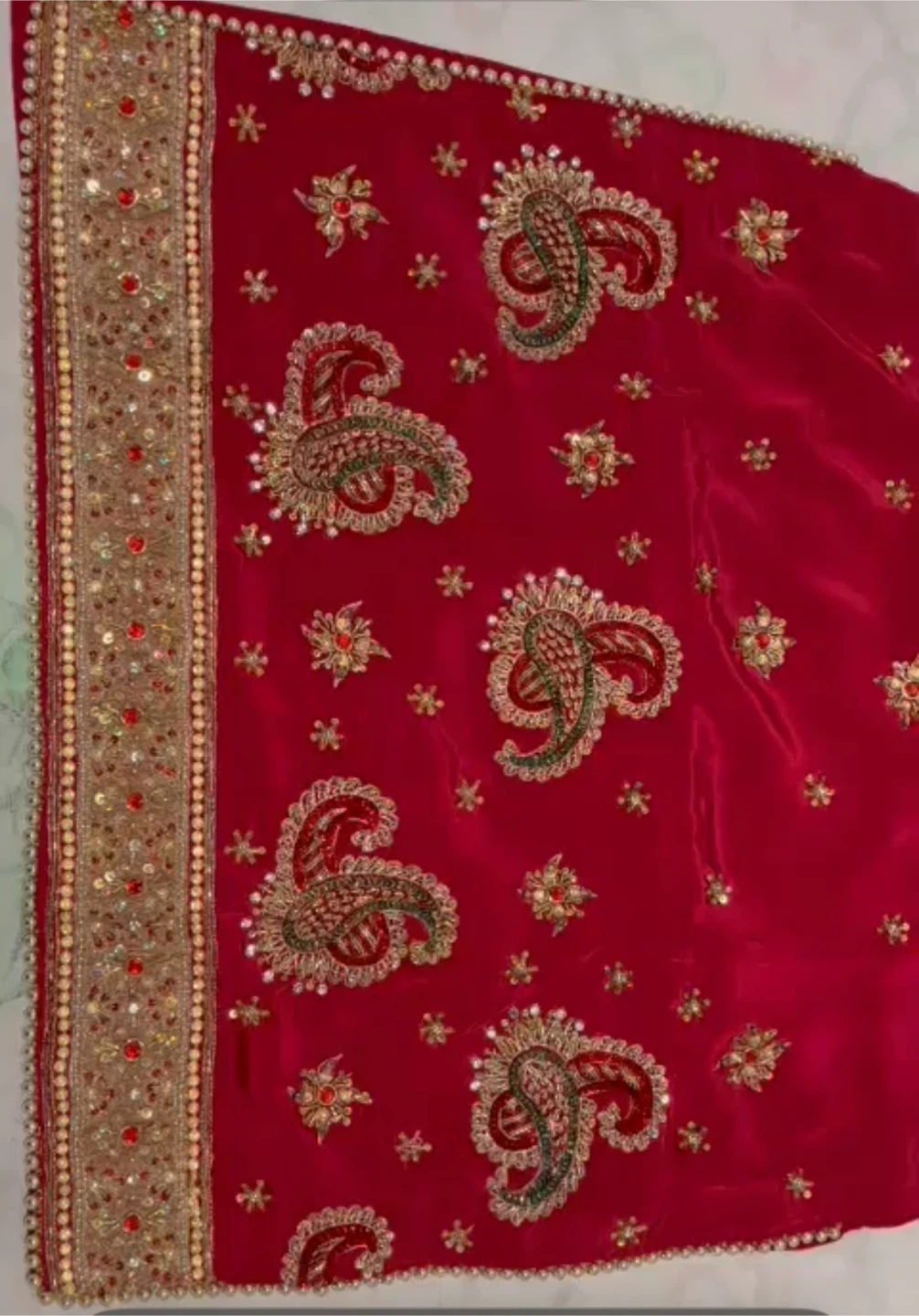 New- high quality work red salwar kameez with duptta(chunni) - photo 4