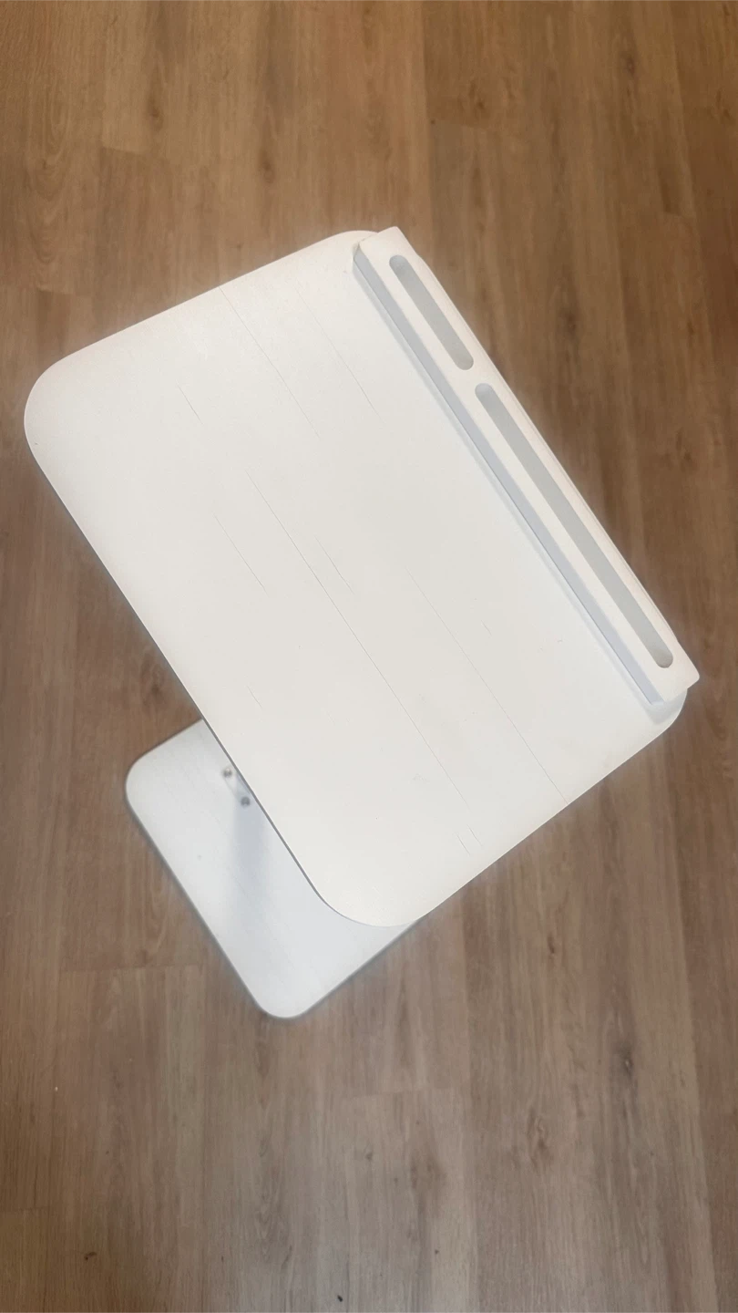 Adjustable Height White Laptop Desk - photo 2